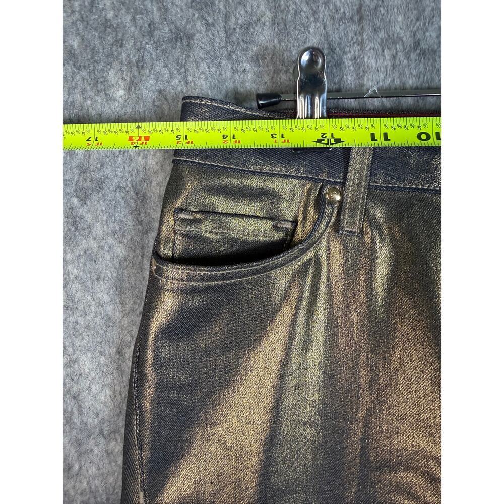 NWOT Kate Spade Broome Street Skinny Jeans Gold Bronze Metallic Size 27 - Picture 6 of 8